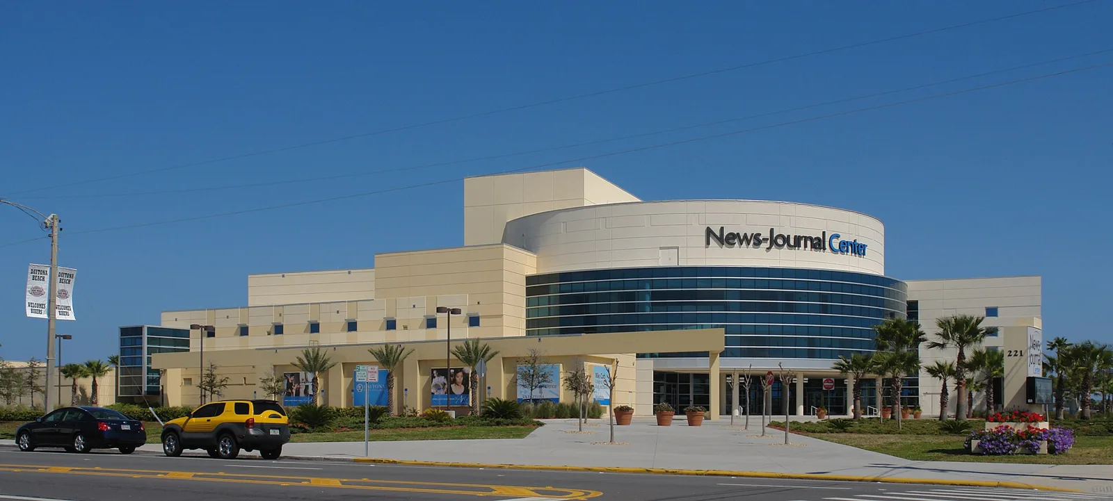 The News-Journal Center on Beach Street in downtown Daytona Beach, home to Daytona Beach Symphony Society concerts.