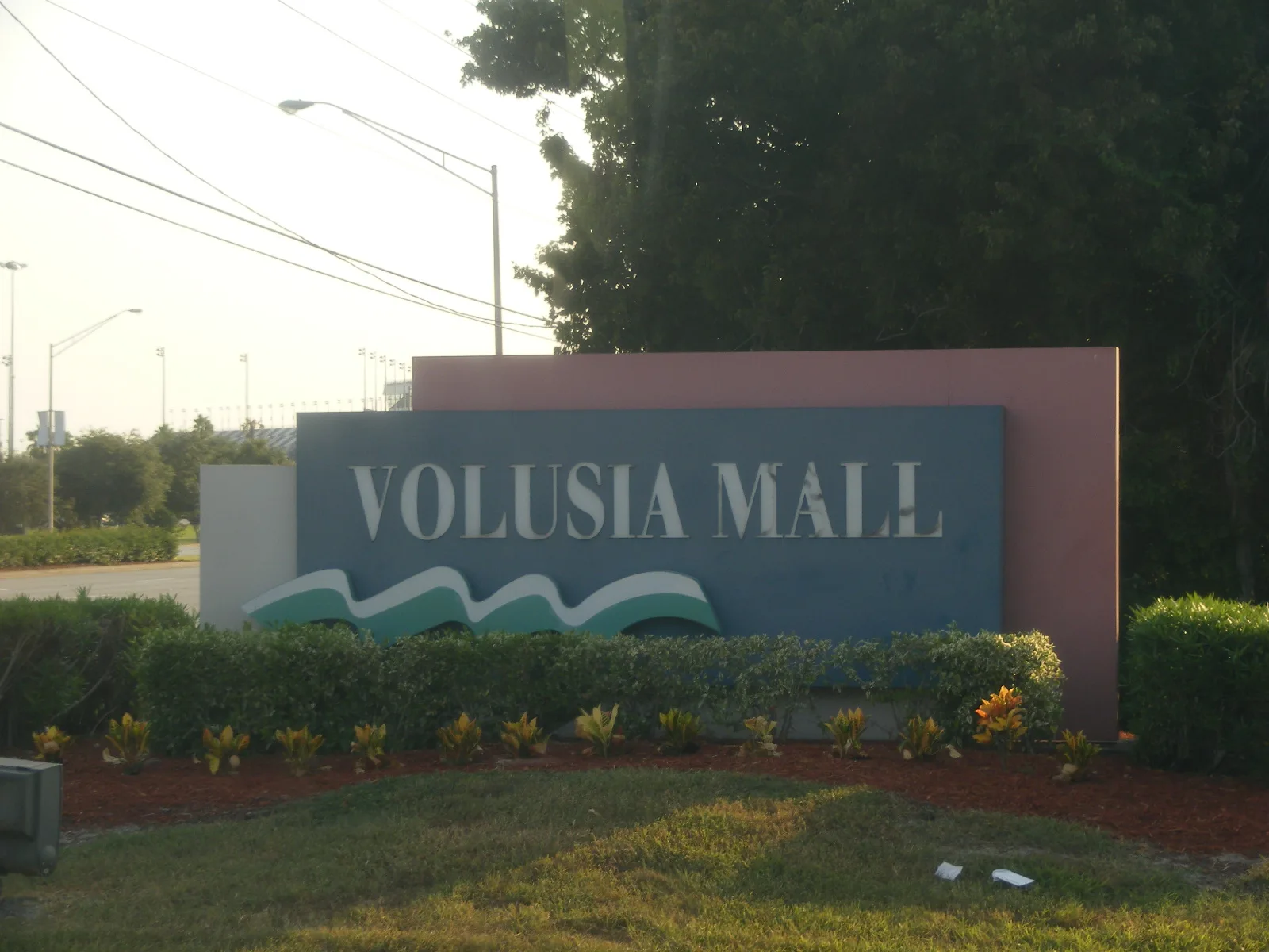 The Volusia Mall sign on West International Speedway Boulevard in Daytona Beach.
