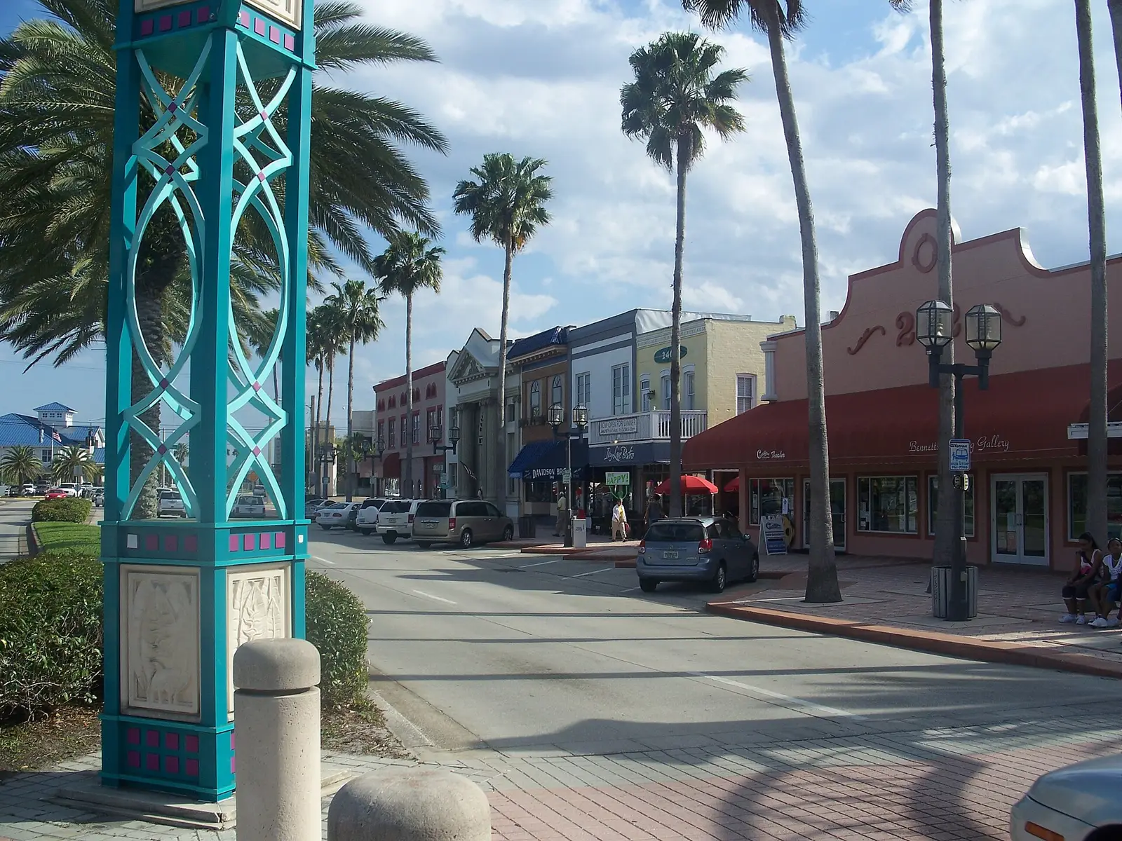 Beach Street in downtown Daytona Beach, the route of the city's Christmas Parade.