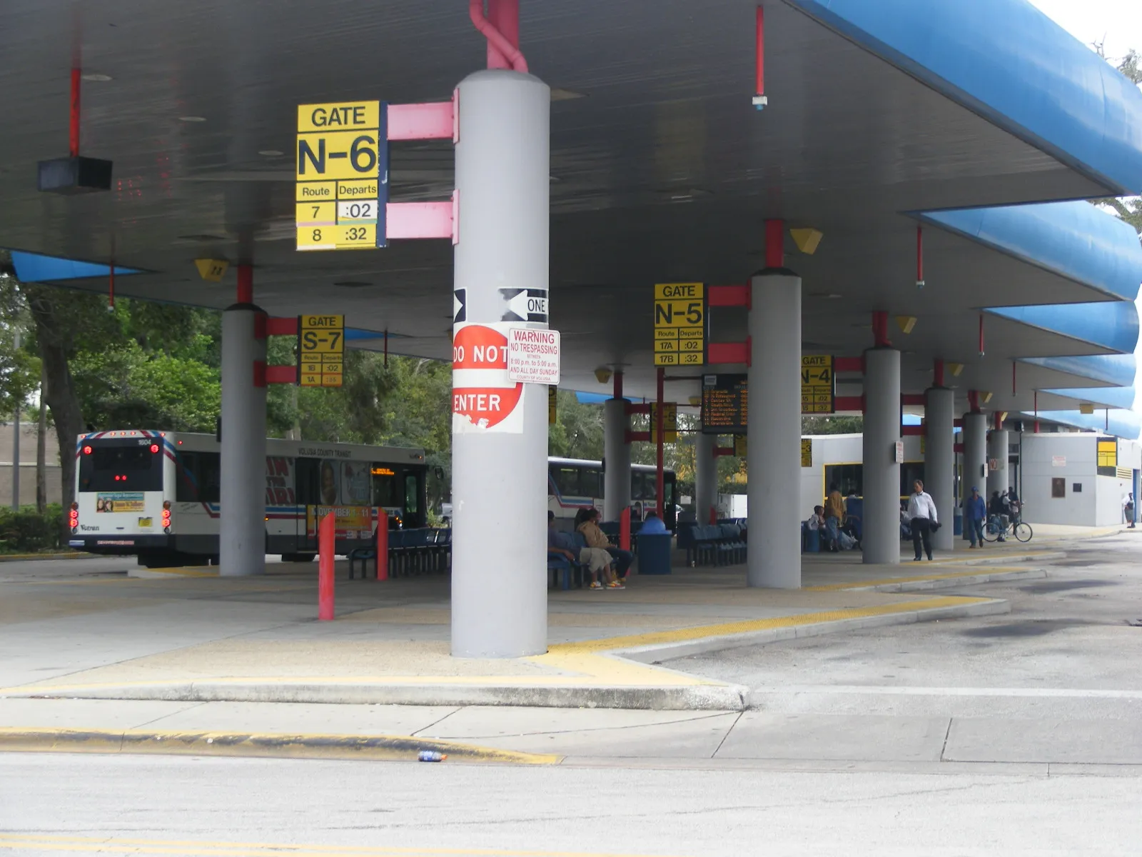 Votran's transfer plaza at Palmetto Avenue and Dr. Mary McLeod Bethune Boulevard in Daytona Beach.