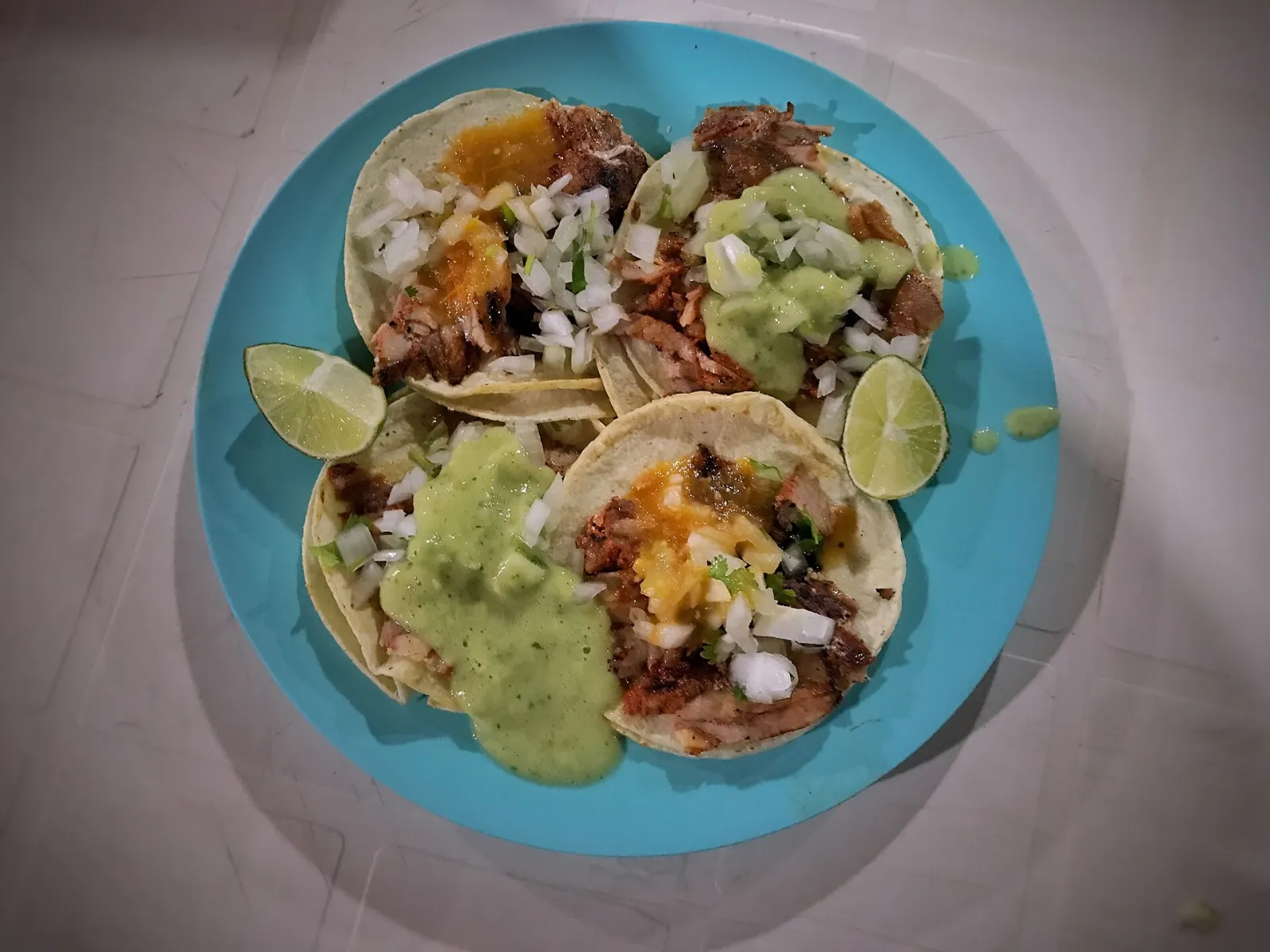 Al pastor tacos. The photo was not taken at a Daytona Beach restaurant.